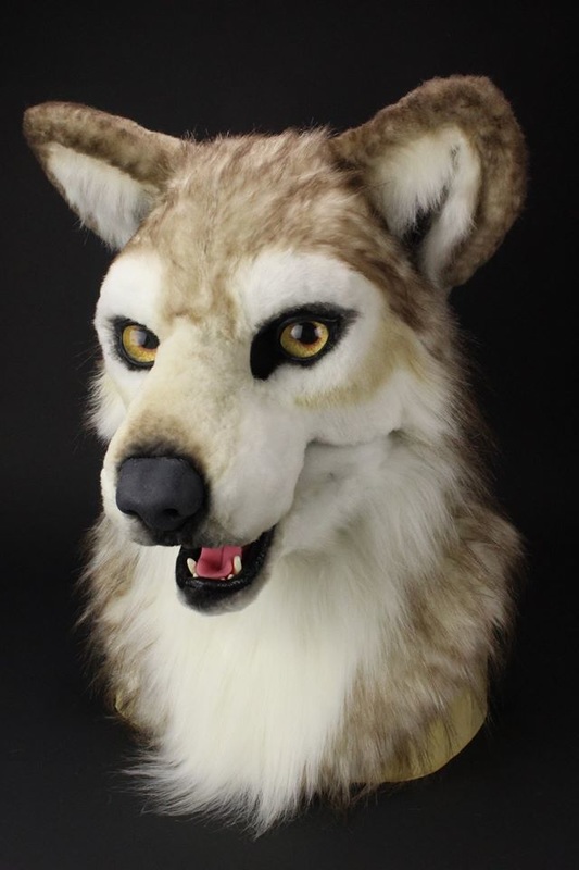 fursuit wolf head finished
