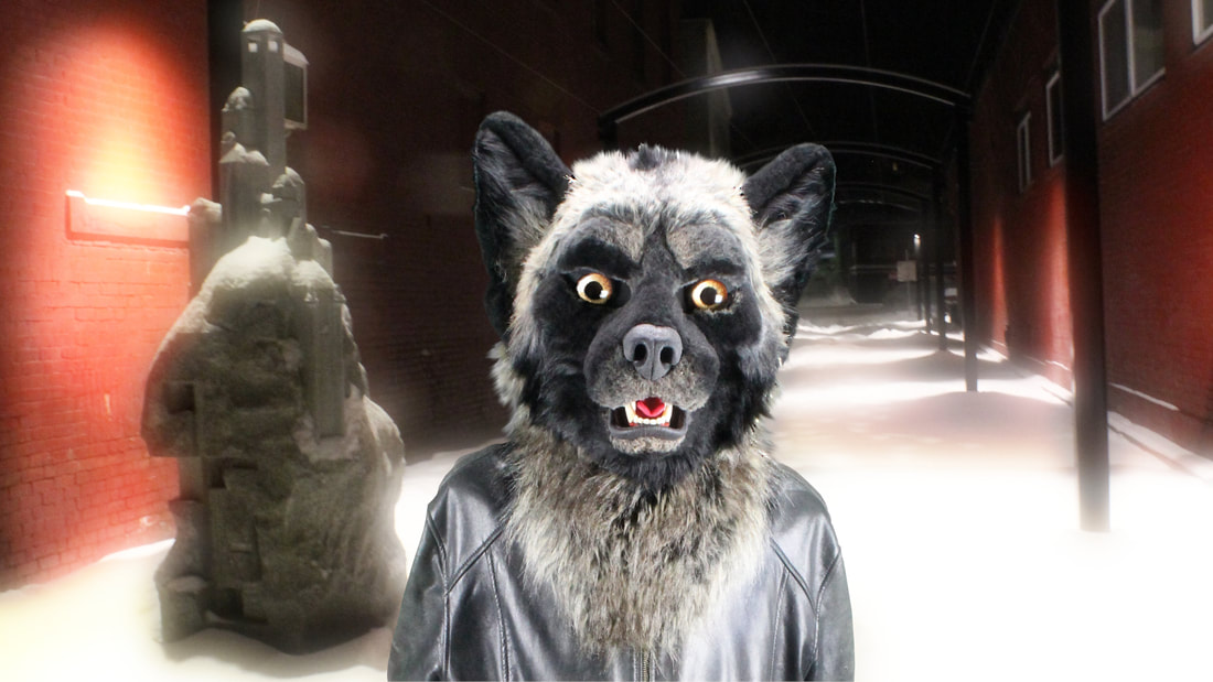 wolf fursuit head by sans souci studios