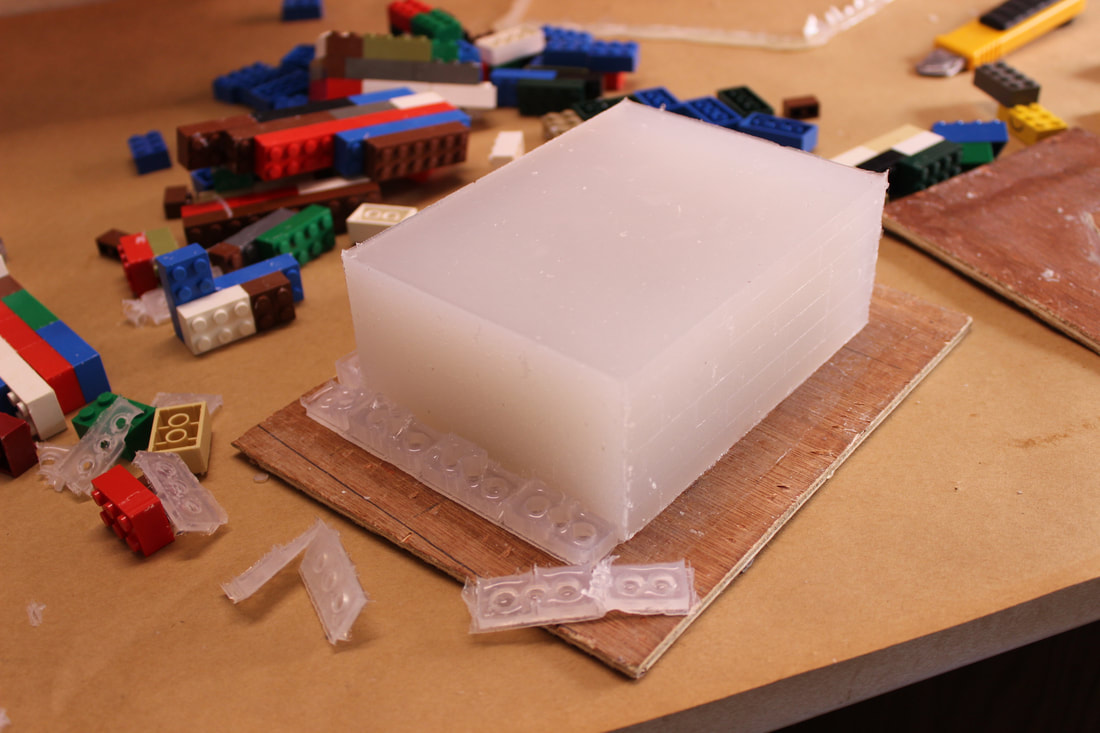 molding parts for fursuit heads using lego bricks