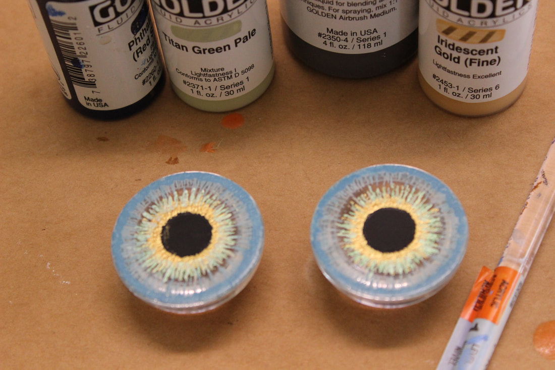 painting fursuit resin eyes