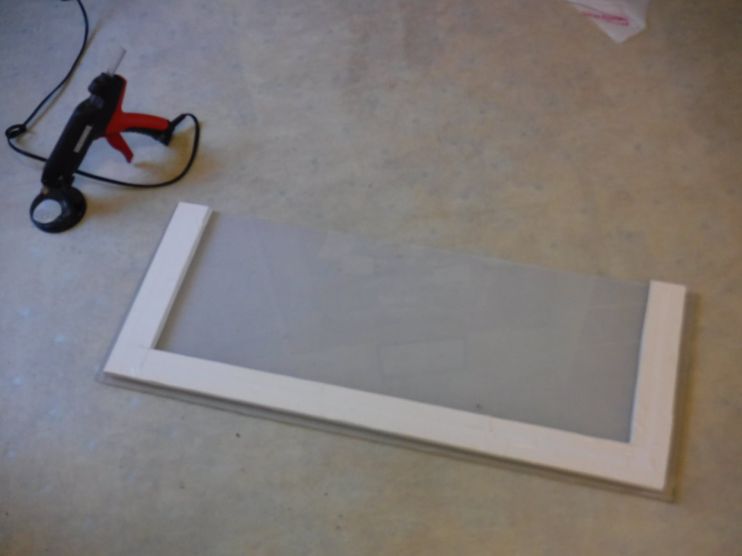 plexiglass top for DIY spray booth for airbrushing