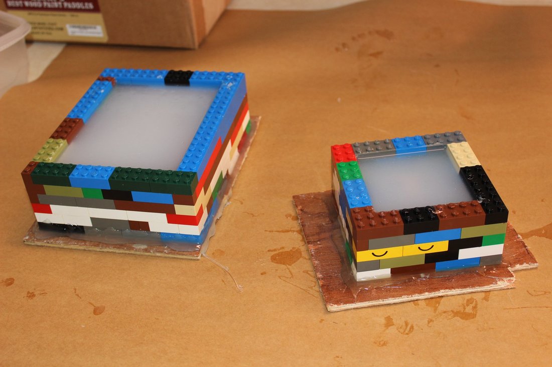 making molds for fursuit parts with lego bricks