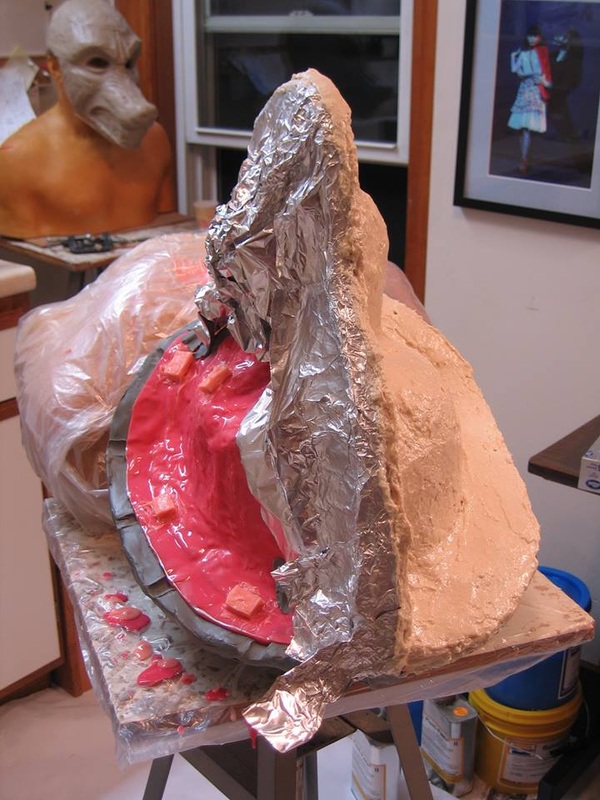 first half of mother mold for wolf head