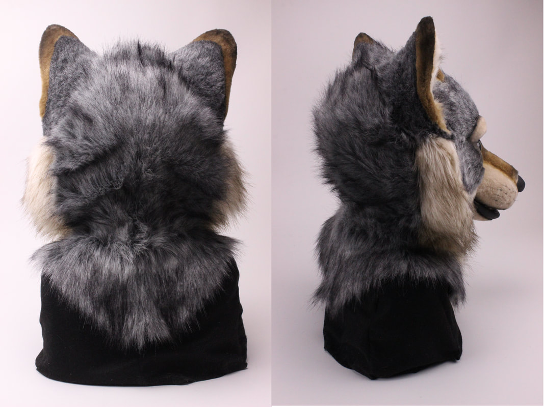 fursuit wolf head by Sans Souci Studios