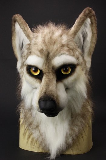 furry fursuit wolf head by sans souci studios