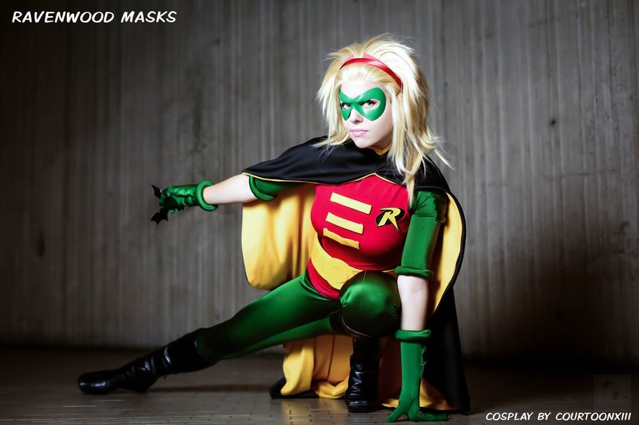 alyssa ravenwood mask leather superhero cosplay