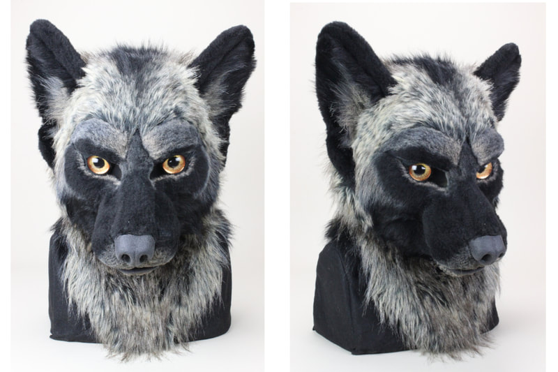 fursuit wolf head by Sans Souci Studios